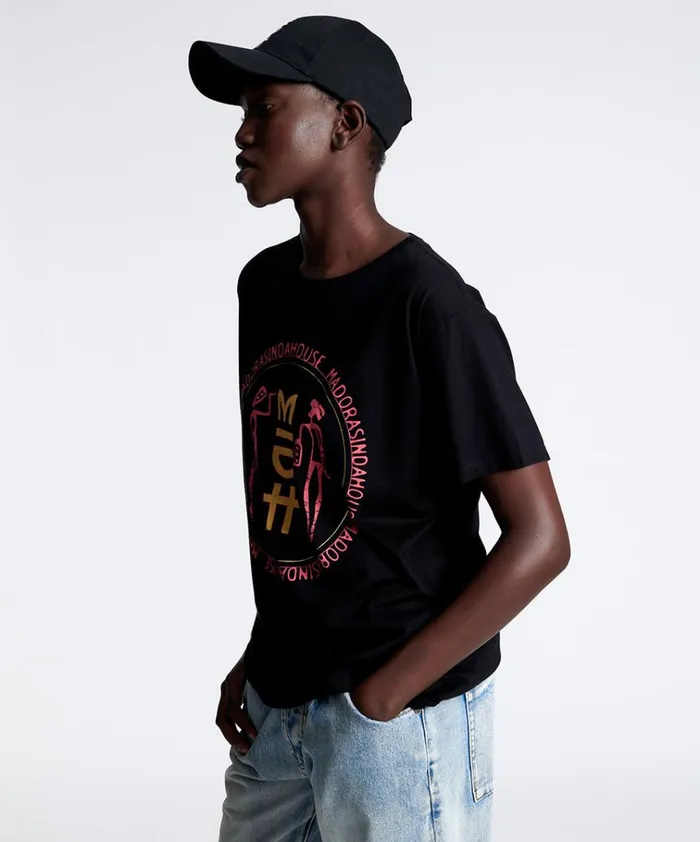 MIDH GOLD LYRICS ORGANIC UNISEX TEE Women One Teaspoon Basic Tees MIDH GOLD LYRICS ORGANIC UNISEX TEE Women One Teaspoon Basic Tees