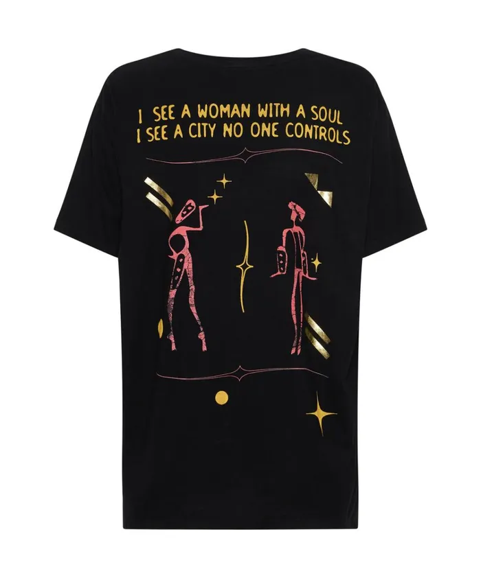 MIDH GOLD LYRICS ORGANIC UNISEX TEE Women One Teaspoon Basic Tees MIDH GOLD LYRICS ORGANIC UNISEX TEE Women One Teaspoon Basic Tees