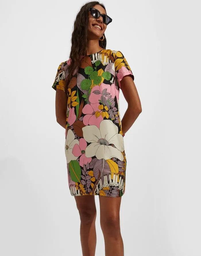 Mini Swing Dress Big Flower Women La Double J Dresses Mini Swing Dress Big Flower Women La Double J Dresses