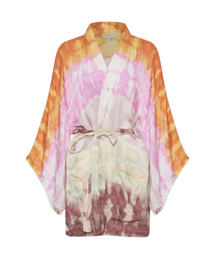 MIRAGE HAND DYED SATIN KIMONO Women One Teaspoon Jackets MIRAGE HAND DYED SATIN KIMONO Women One Teaspoon Jackets