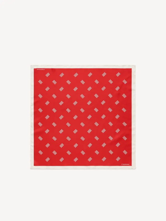 Monnis Silk Scarf Dark Chilli Women By Malene Birger Scarves