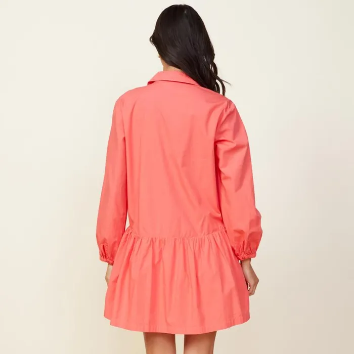 MONROW DRESSES Poplin Easy Shirt Dress Watermelon 8211 Shop