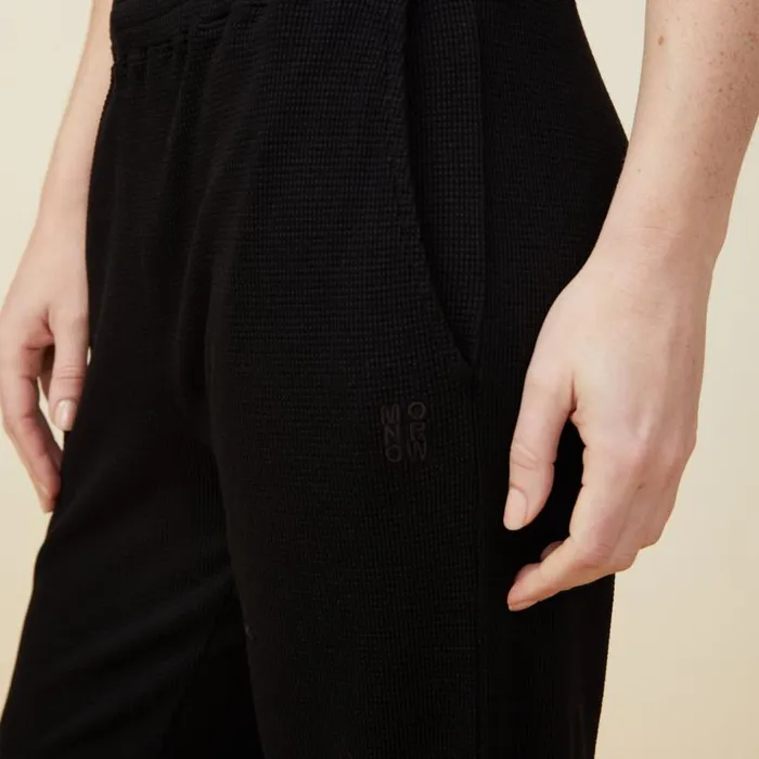 MONROW SWEATS Baby Thermal Oversized Sweat Black 8211 Shop