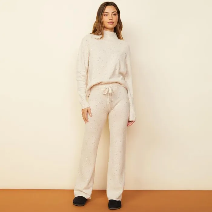 MONROW SWEATS Cashmere Neps Lounge Sweats Cream 8211 Shop