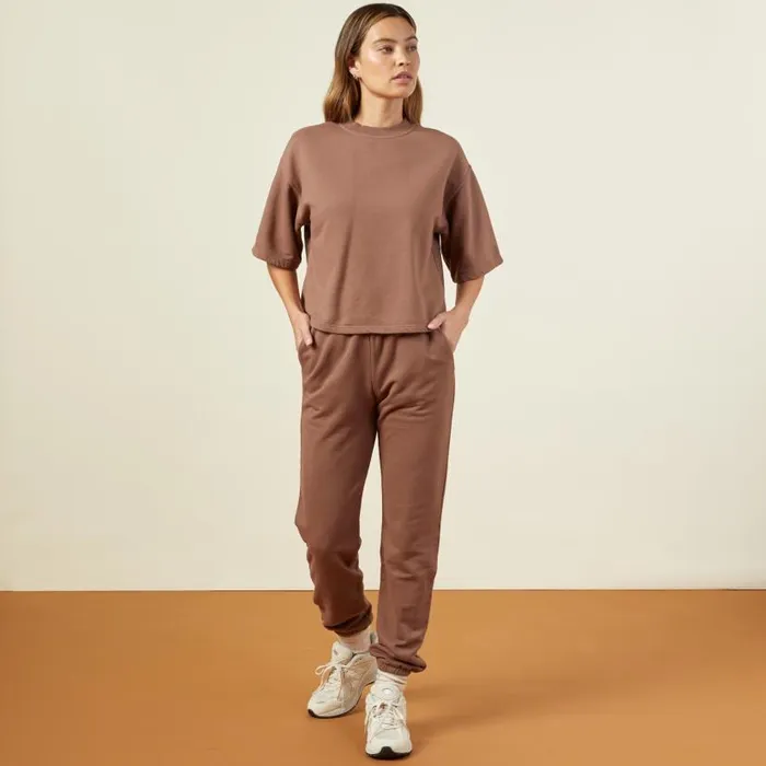 MONROW TEES 90039s Classic Sweatshirt Tee Dusty Cocoa 8211 Shop