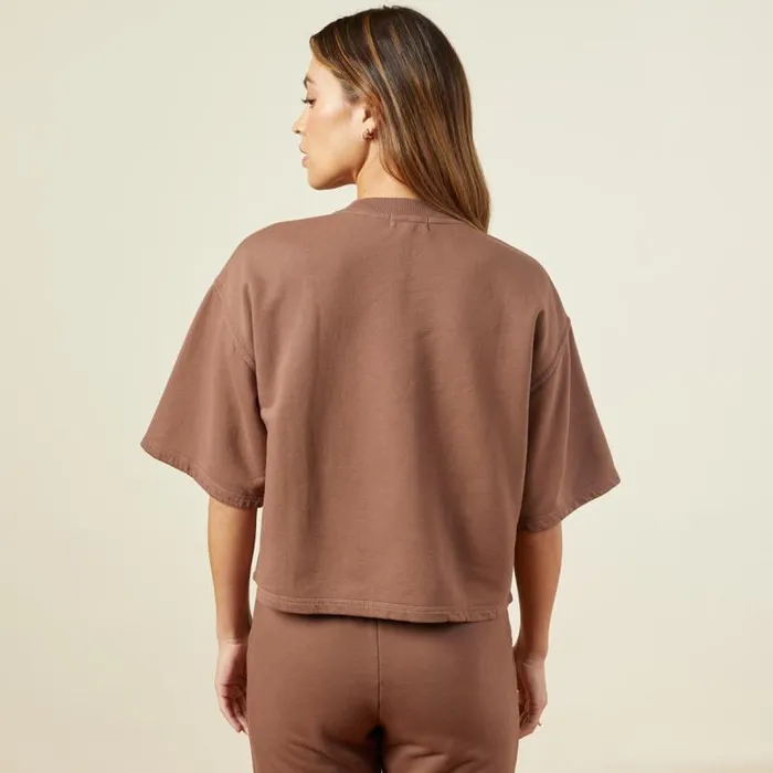 MONROW TEES 90039s Classic Sweatshirt Tee Dusty Cocoa 8211 Shop