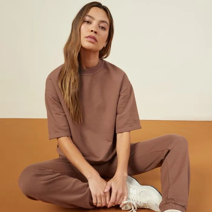 MONROW TEES 90039s Classic Sweatshirt Tee Dusty Cocoa 8211 Shop