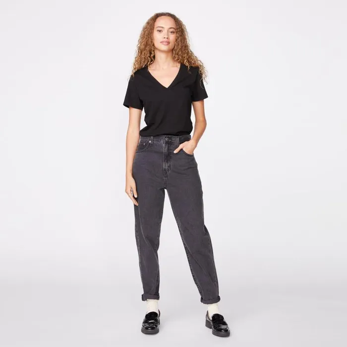 MONROW TEES 90039s V Neck Black 8211 Shop
