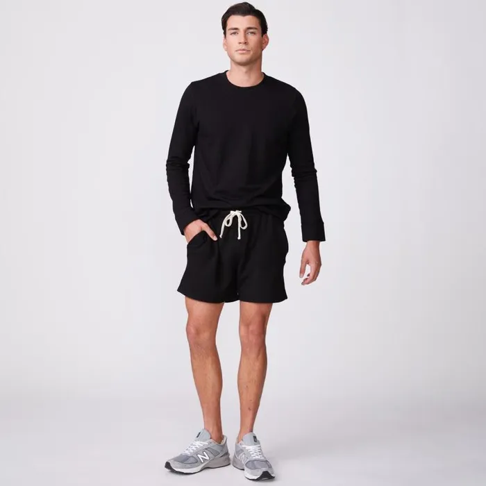 MONROW VIEW ALL Supersoft Fleece Crew Neck Sweatshirt Black 8211 Shop