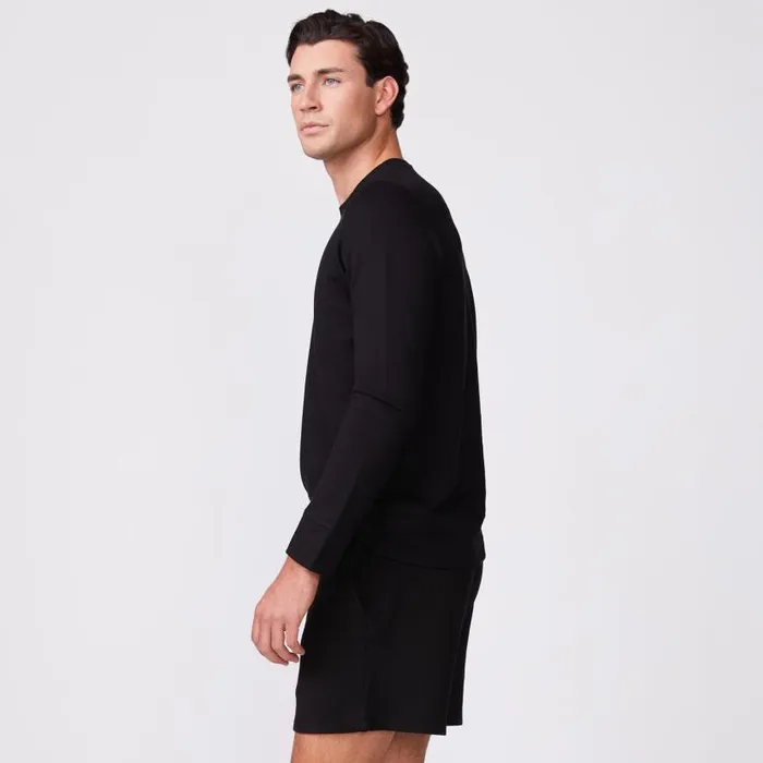 MONROW VIEW ALL Supersoft Fleece Crew Neck Sweatshirt Black 8211 Shop