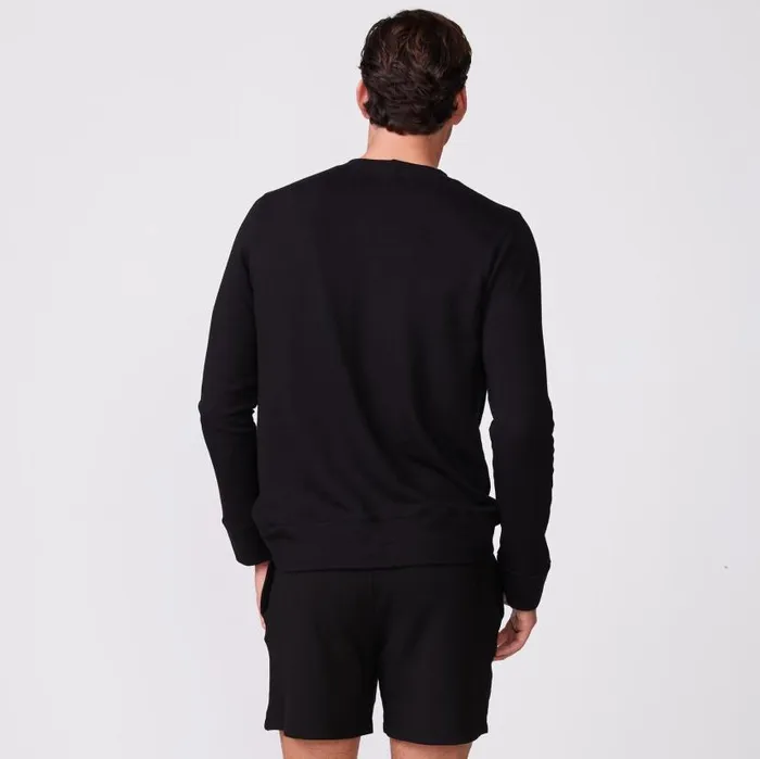 MONROW VIEW ALL Supersoft Fleece Crew Neck Sweatshirt Black 8211 Shop