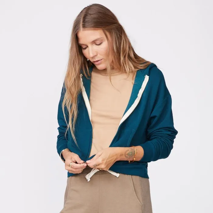MONROW ZIPUP HOODIES Supersoft Fleece Girlfriend Zip Up Hoody Abyss 8211 Shop