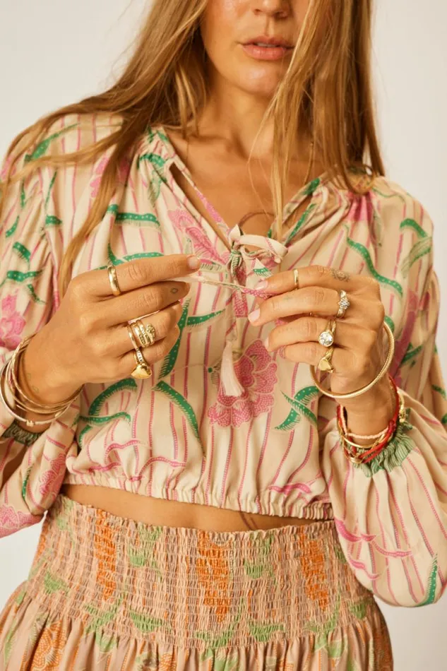 Natalie Martin AMELIA TOP Chamomile Rose Shop Tops