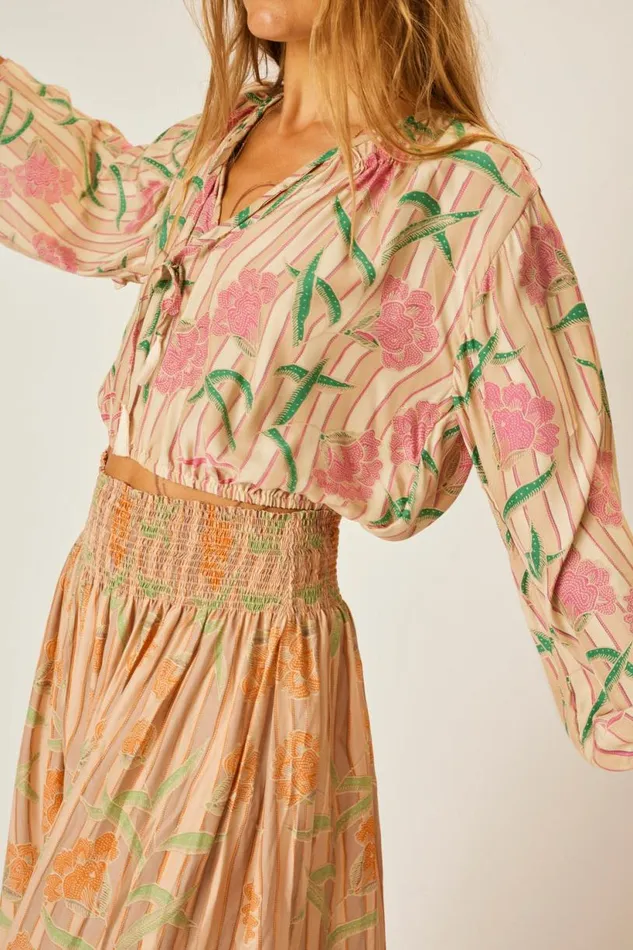 Natalie Martin AMELIA TOP Chamomile Rose Shop Tops