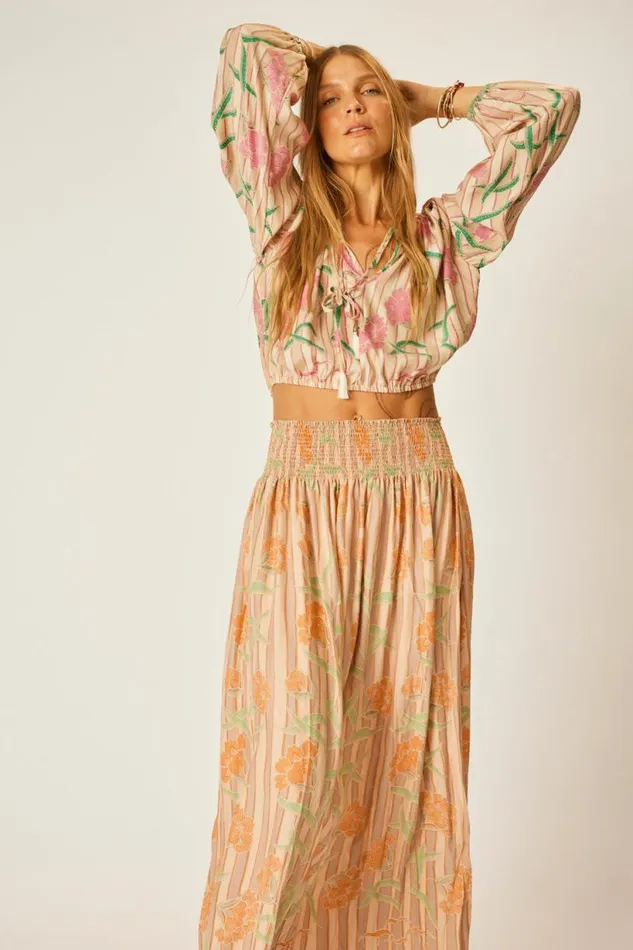 Natalie Martin AMELIA TOP Chamomile Rose Shop Tops