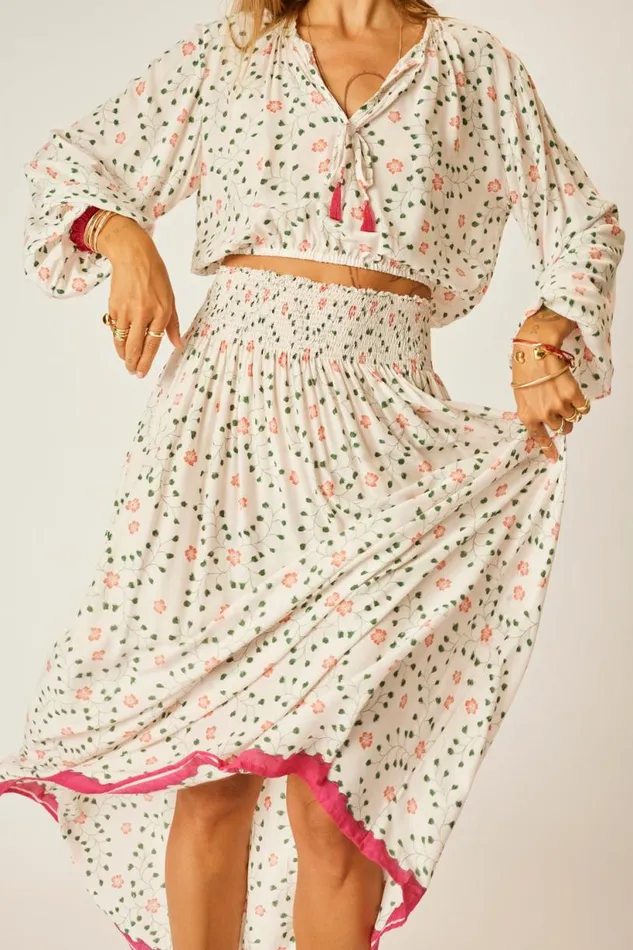 Natalie Martin BELLA SKIRT Pinwheel Cotton Shop Bottoms