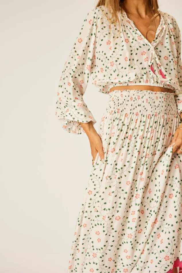 Natalie Martin BELLA SKIRT Pinwheel Cotton Shop Bottoms