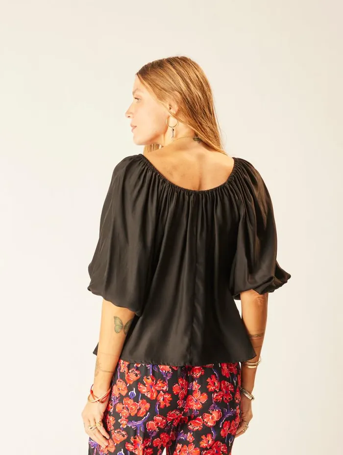 Natalie Martin ELLA TOP Block Zigzag Lime Shop Tops