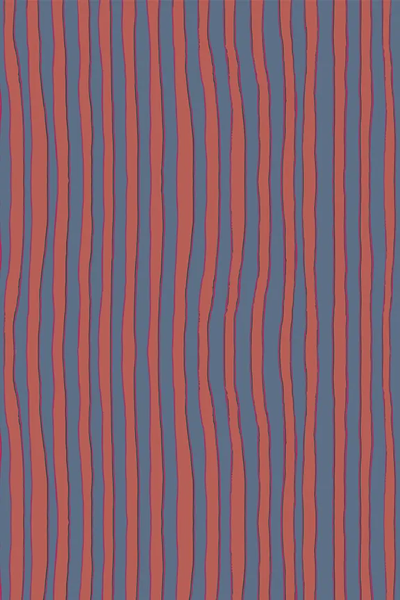 Natalie Martin FIORE KIDS Batik Stripe Blood Orange Shop The Family Martin