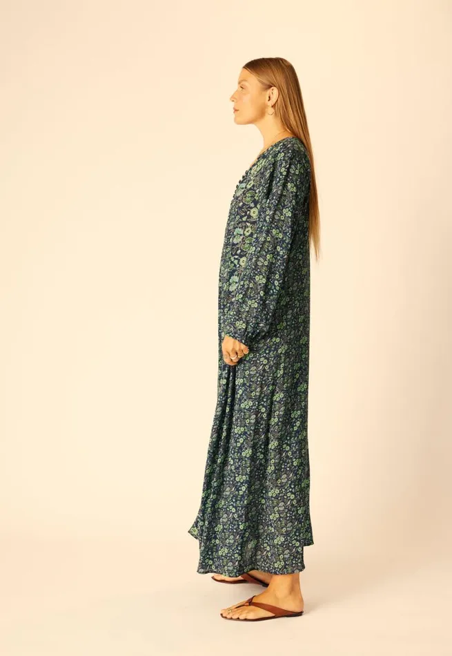 Natalie Martin FIORE MAXI Petite Fleur Marine Shop Dresses