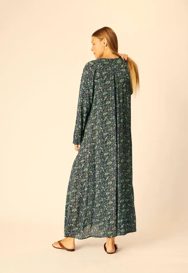Natalie Martin FIORE MAXI Petite Fleur Marine Shop Dresses