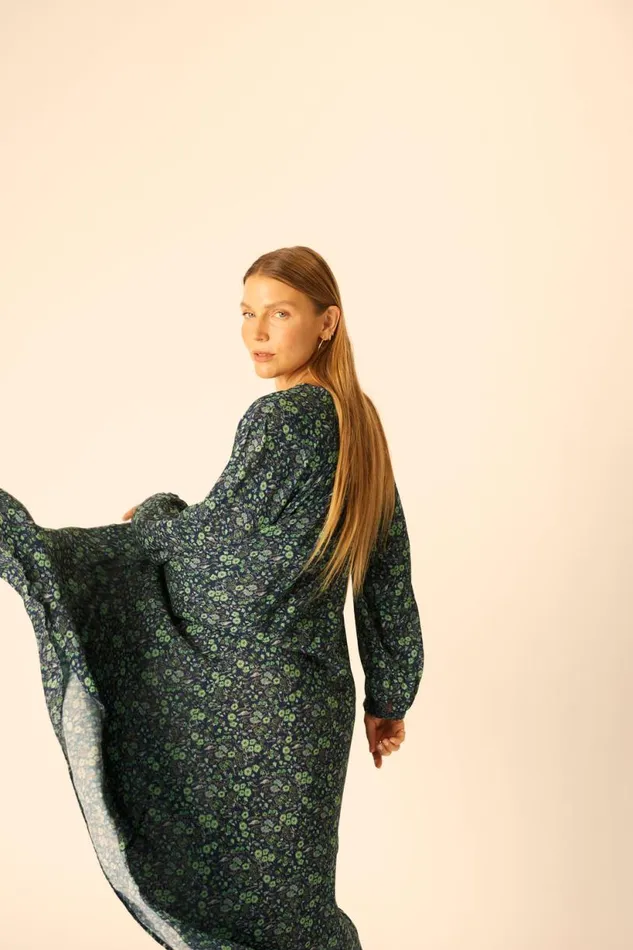 Natalie Martin FIORE MAXI Petite Fleur Marine Shop Dresses