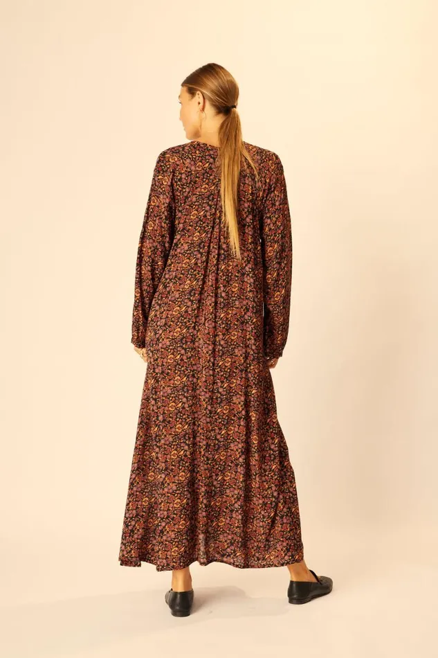 Natalie Martin FIORE MAXI Petite Fleur Noire Shop Dresses