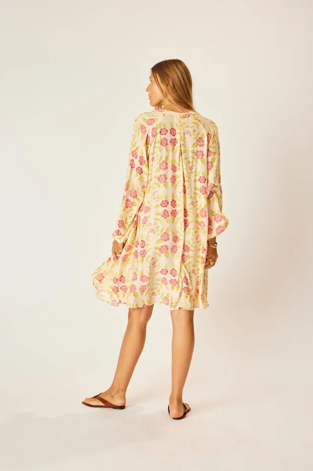 Natalie Martin FIORE SHORT DRESS Prairie Dusty Crimson Shop Dresses