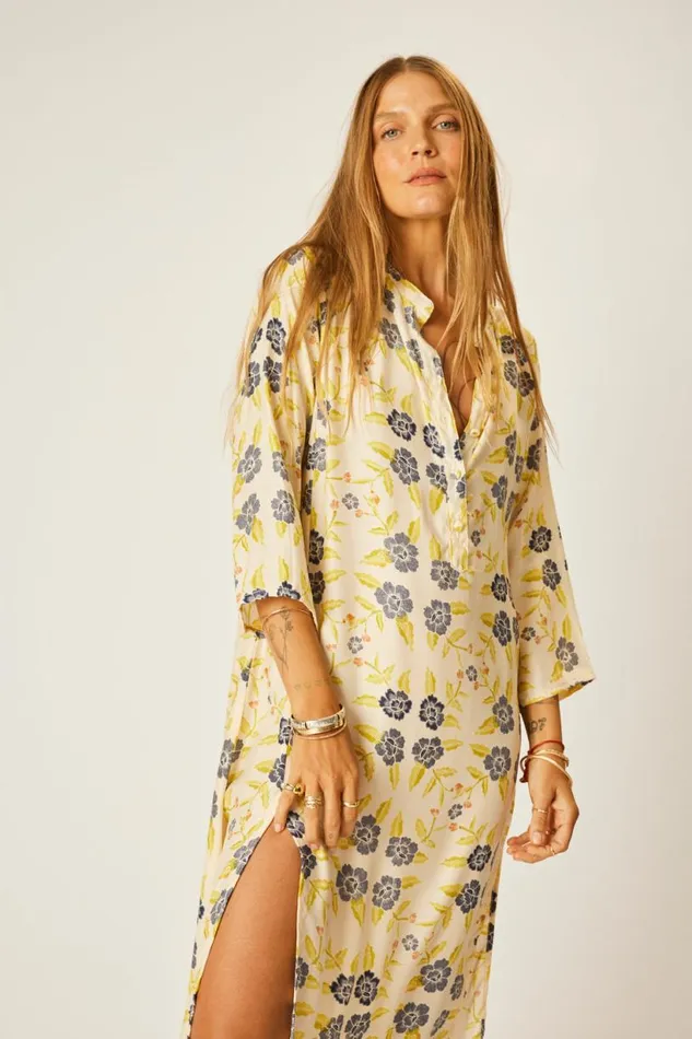 Natalie Martin ISOBEL DRESS Prairie Indigo Shop Dresses