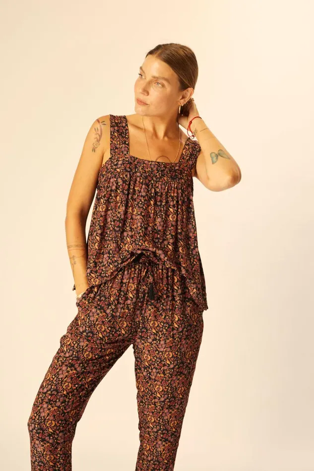 Natalie Martin JASMINE TOP Petite Fleur Noire Shop Tops