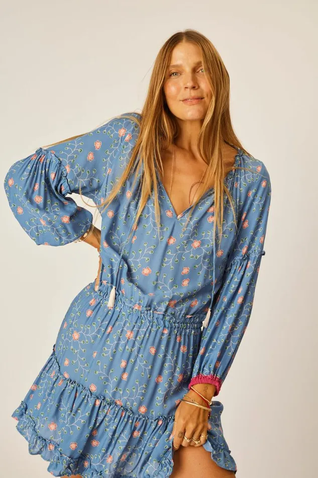 Natalie Martin MAGGIE DRESS Pinwheel Denim Shop Dresses