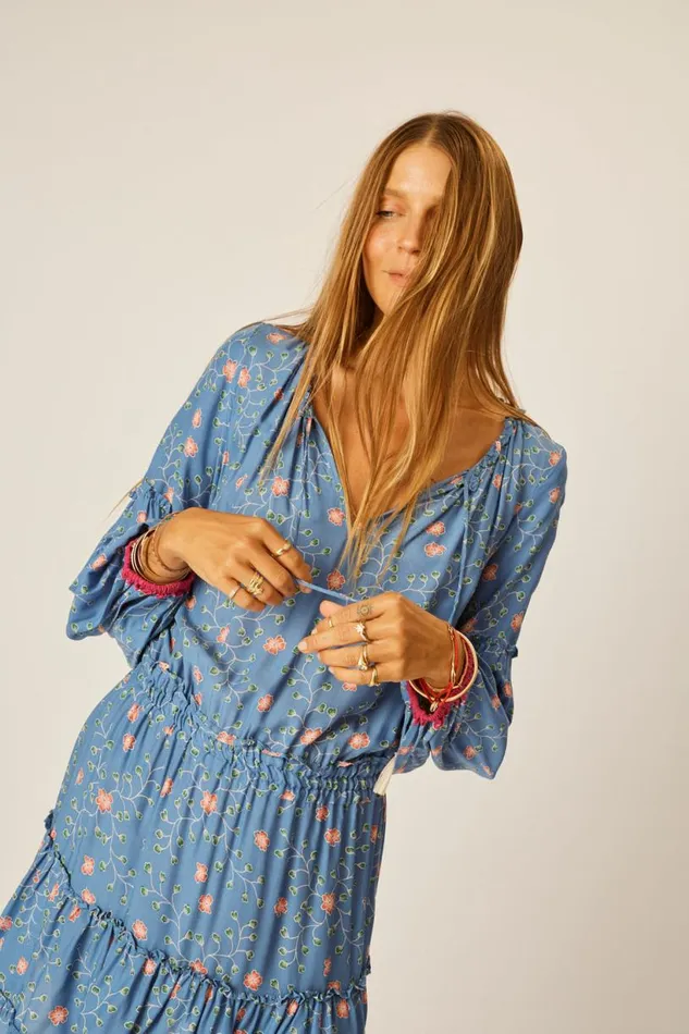 Natalie Martin MAGGIE DRESS Pinwheel Denim Shop Dresses