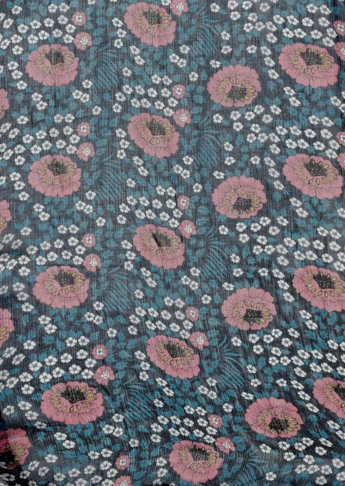 Natalie Martin NICO LS MAXI WITH SASH Vintage Flowers Indigo Shop Dresses