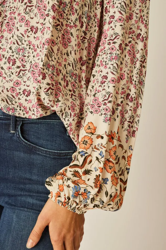 Natalie Martin PENNY BLOUSE Petite Fleur Rose Shop Tops