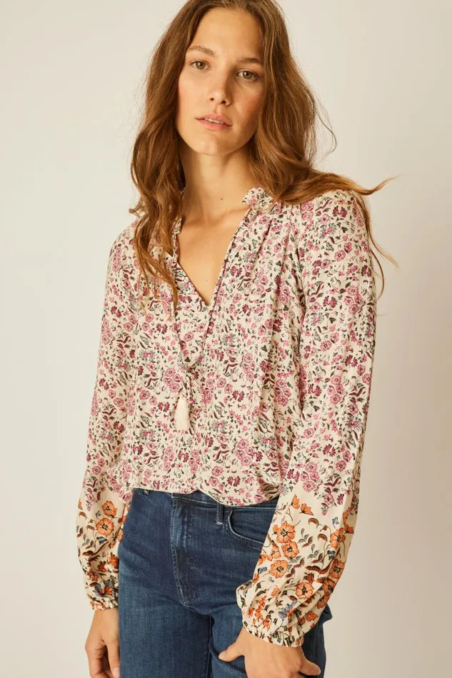 Natalie Martin PENNY BLOUSE Petite Fleur Rose Shop Tops
