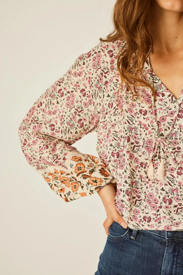 Natalie Martin PENNY BLOUSE Petite Fleur Rose Shop Tops