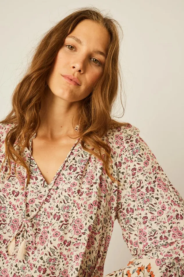 Natalie Martin PENNY BLOUSE Petite Fleur Rose Shop Tops