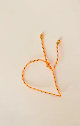 Natalie Martin ROPE ANKLETBRACELET Neon Orange Shop Accessories