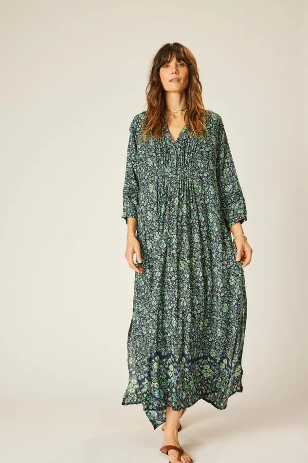 Natalie Martin SAMMIE MAXI Petite Fleur Marine Shop Dresses