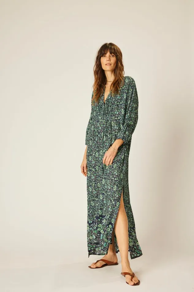 Natalie Martin SAMMIE MAXI Petite Fleur Marine Shop Dresses