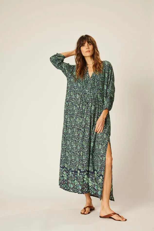 Natalie Martin SAMMIE MAXI Petite Fleur Marine Shop Dresses