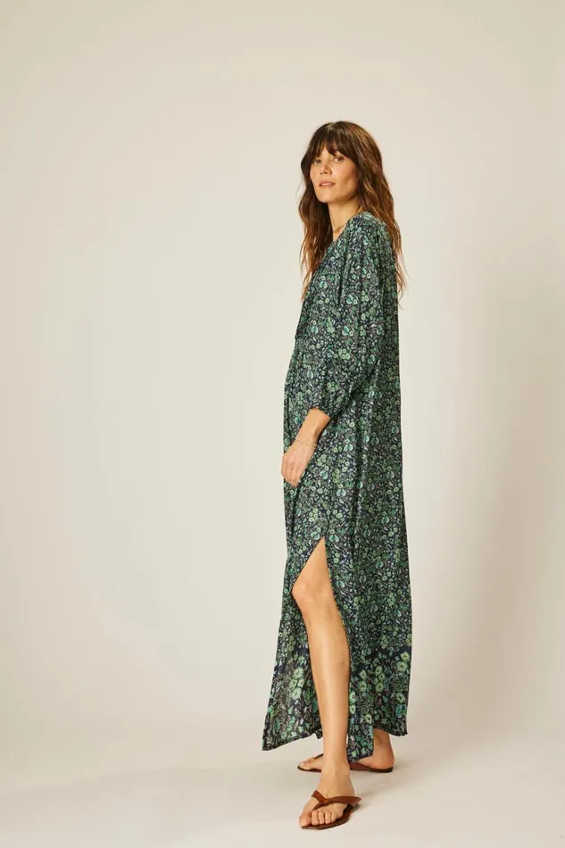 Natalie Martin SAMMIE MAXI Petite Fleur Marine Shop Dresses