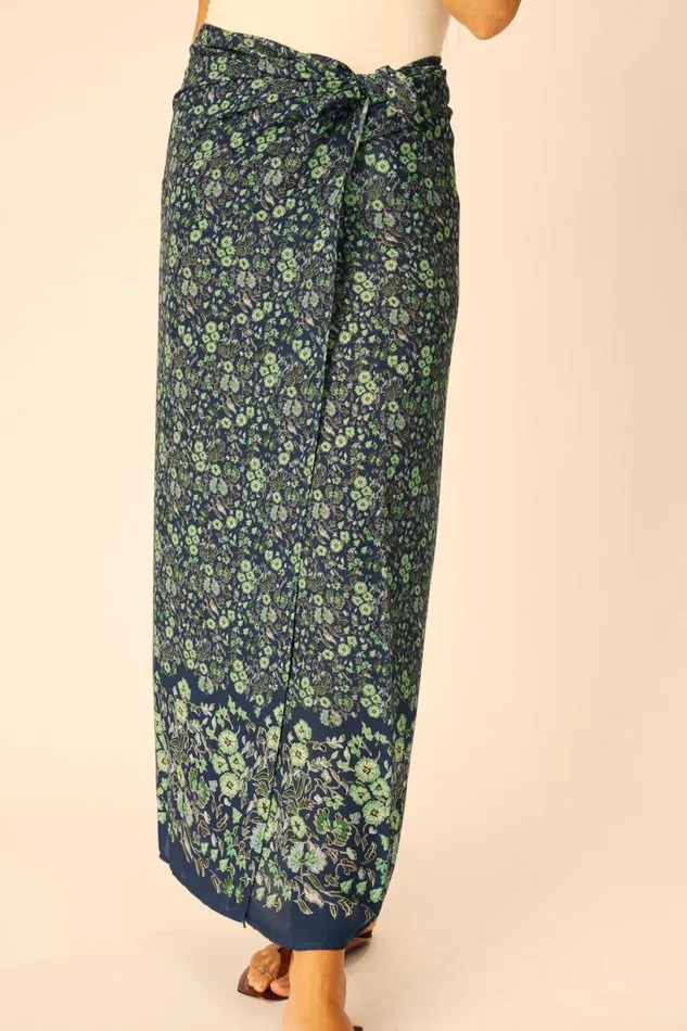 Natalie Martin SARONGSCARF Petite Fleur Marine Shop Bottoms