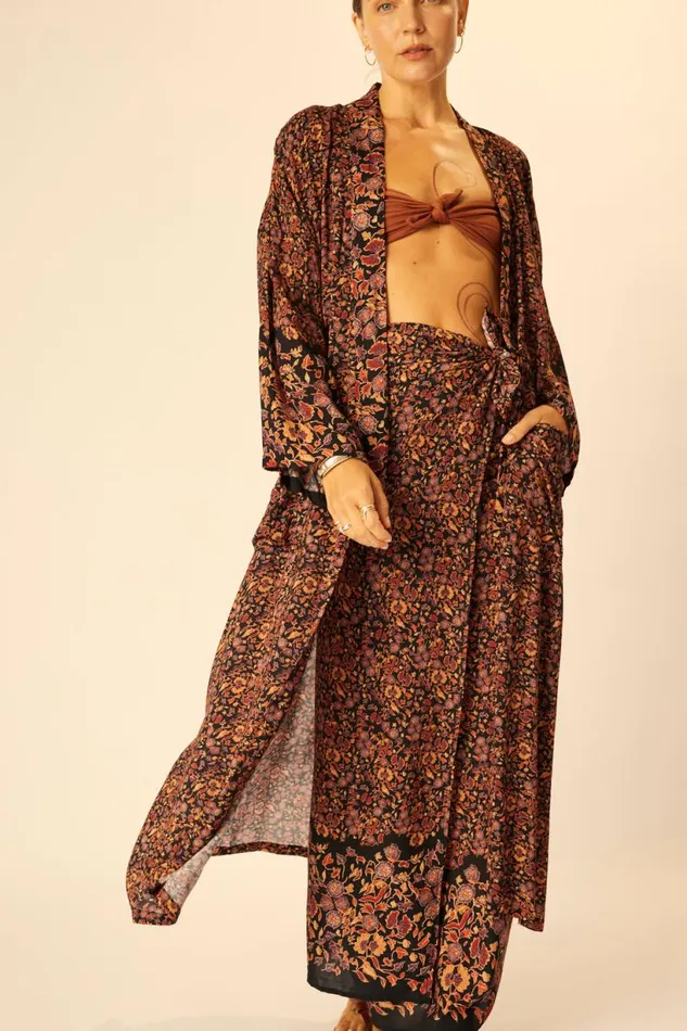 Natalie Martin SARONGSCARF Petite Fleur Noire Shop Bottoms