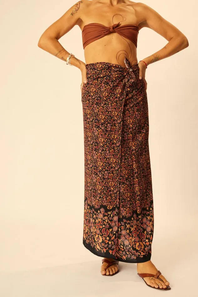 Natalie Martin SARONGSCARF Petite Fleur Noire Shop Bottoms