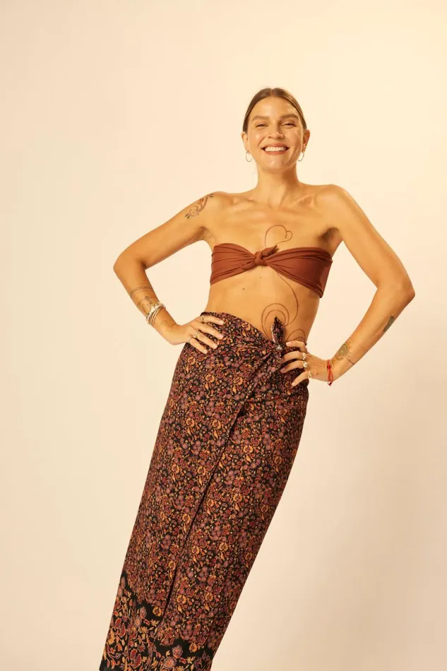 Natalie Martin SARONGSCARF Petite Fleur Noire Shop Bottoms