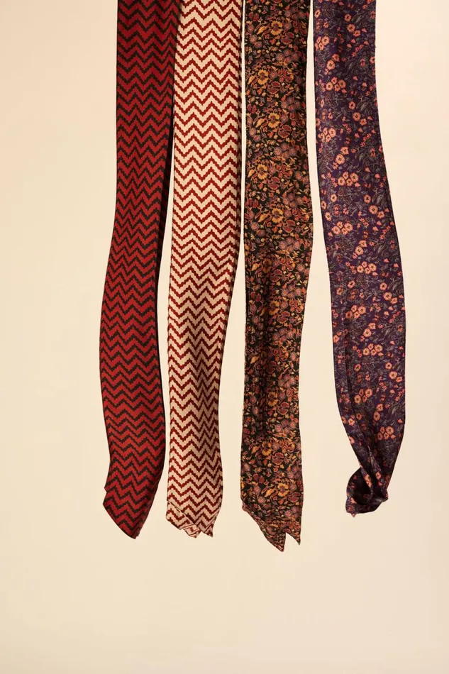 Natalie Martin SASH BELT Petite Fleur Aubergine Shop Accessories