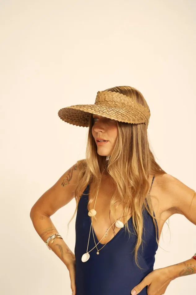 Natalie Martin SUN VISOR Black Shop Accessories