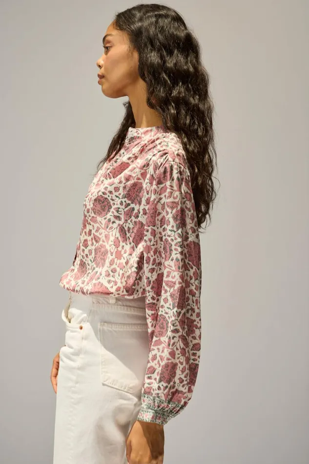 Natalie Martin TOLAN SHIRT Geranium Fig Shop Tops