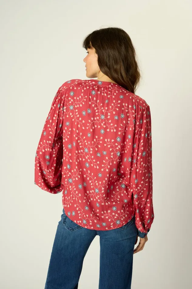 Natalie Martin TOLAN SHIRT Pinwheel Barn Red Shop Tops